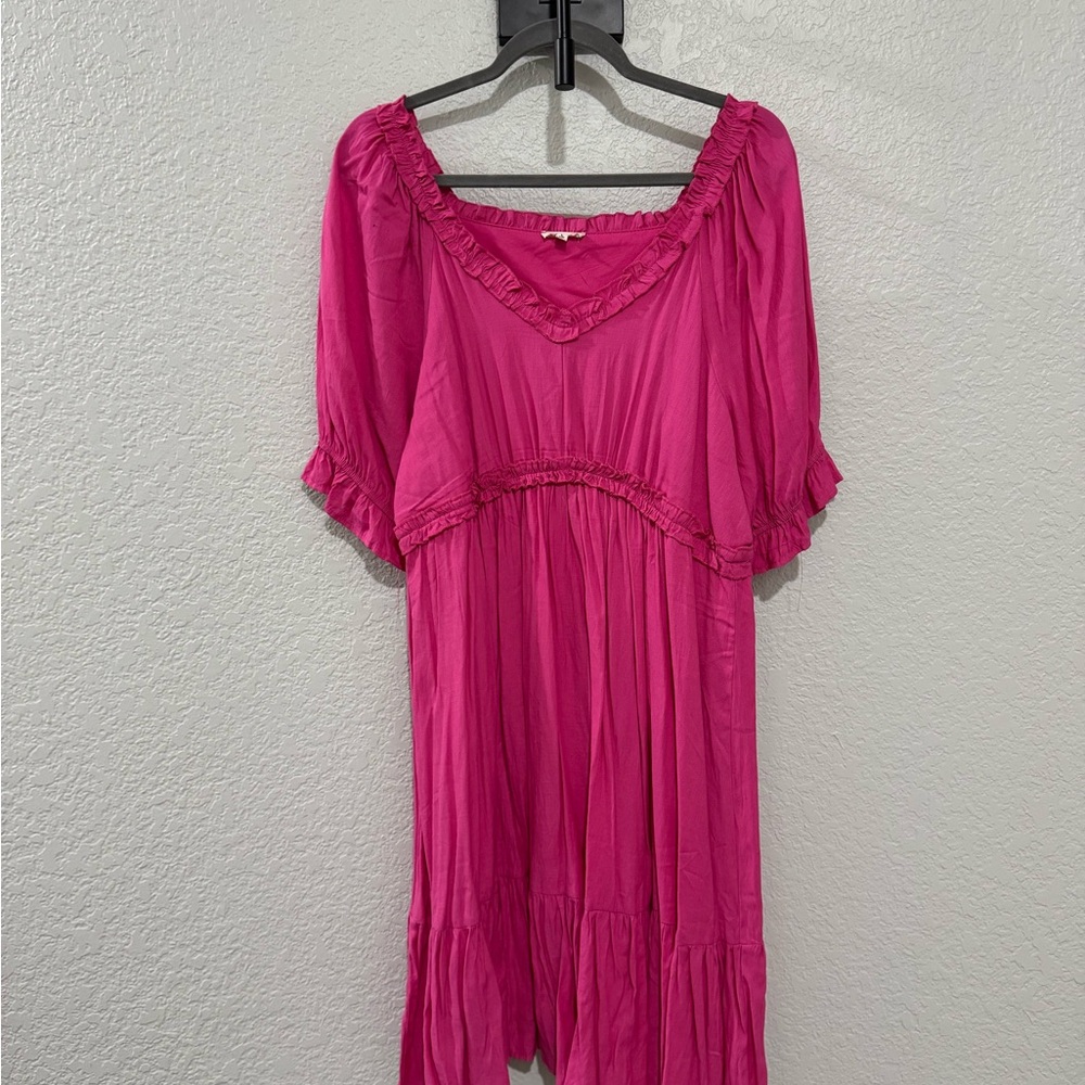 PinkBlush Hot Pink Maternity Dress